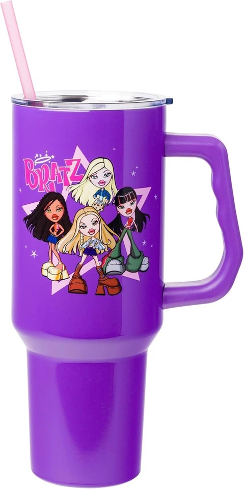 Bratz Featuring Cloe, Yasmin, Jade, and Sasha Stainless Steel Tumbler with Ha... - Image 2 of 4