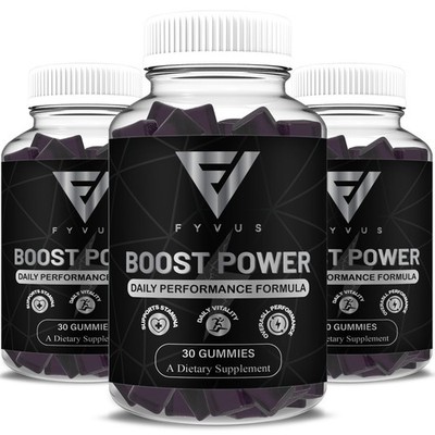 (3 Pack) Boost Power Gummies, Boost Power Male Performance Gummy (90 Gummies)