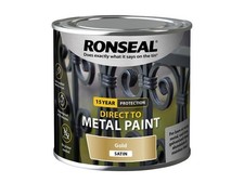 Ronseal - Peinture Métal Satiné Or 250ml