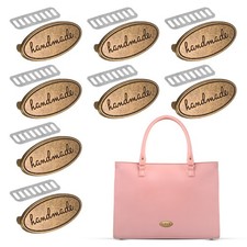 Handmade Metal Oval Tags Label 8PCS Use for Sewing DIY Craft Bronze