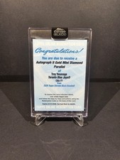 2026 Topps Chrome Black Redemption Trey Yesavage Autograph Gold Mini Diamond /50