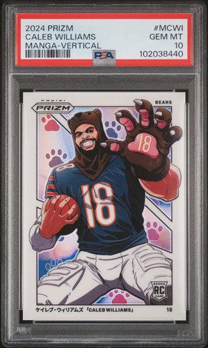 Caleb Williams #M-CWI 2024 Panini Prizm Manga card