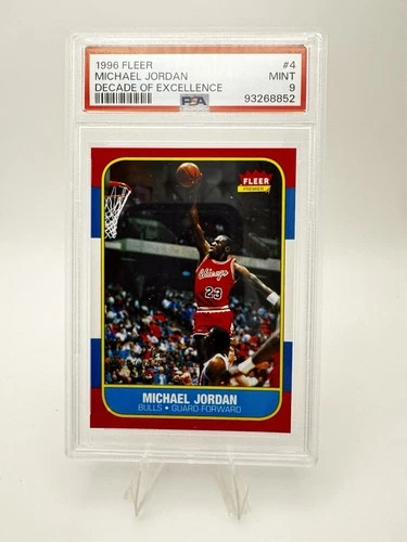 Fleer 1996-97 Decade of Excellence Michael Jordan #4 PSA 9 Chicago Bulls