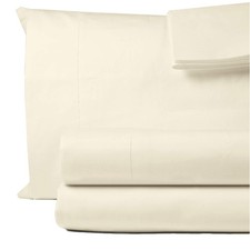 100 Egyptian Cotton King Sheet Set 1000 Thread Count Ivory Luxury Hotel Soft...