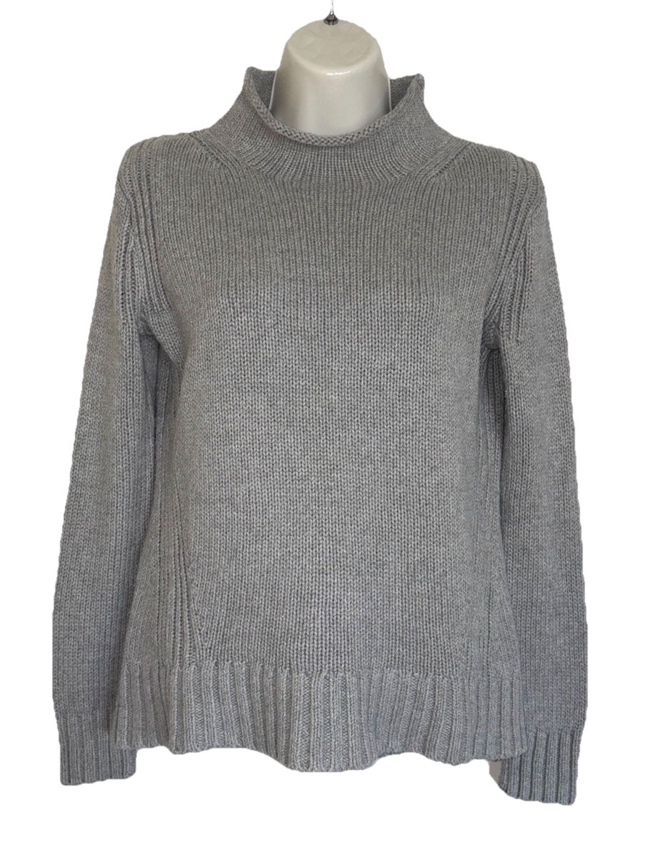 J. Crew Always Oarsman Women's 1988 Rollneck Sweater XS Grey