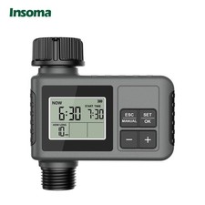 INSOMA Minuterie d'arrosage automatique LCD IPX7 programmateur jardin