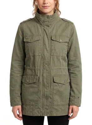 TOMMY HILFIGER DENIM Military Field Jacket Women Size M MJ6566 - Bild 1 von 4