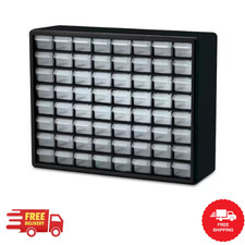 Akro-Mils 64 Drawer 10164 Plastic Parts Storage Hardware and Craft Cabinet New