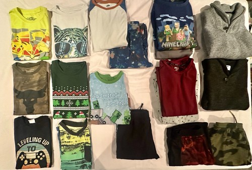 Large Lot of Boys cloths size 14-16/XL Shirts, pajamas, sweaters, shorts, etc...