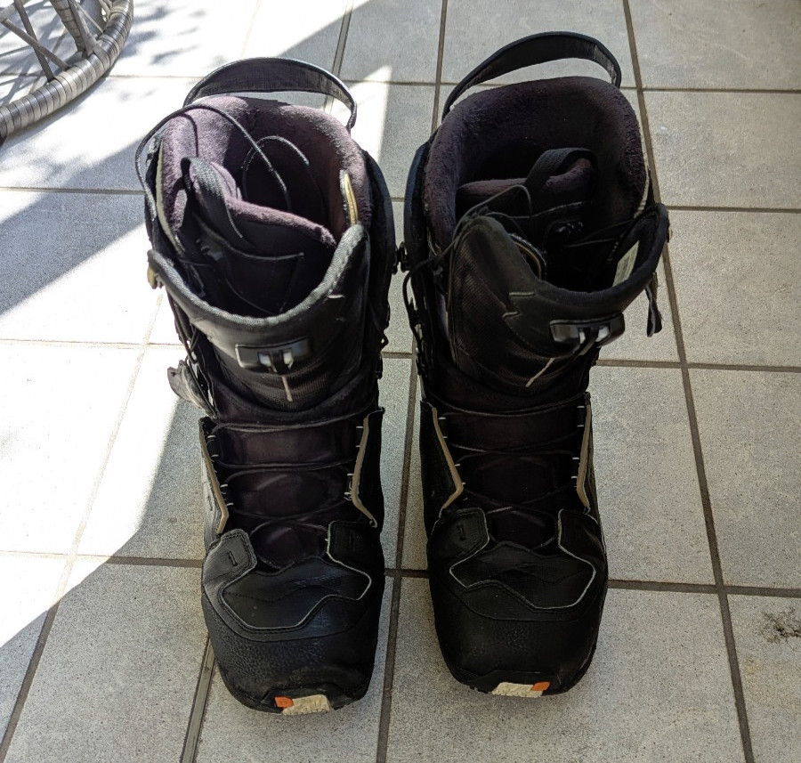 Snowboardboots Salomon Malamute Gr. 12,5 (48) - schwarz