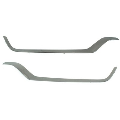 Grille Trim Set For 2016-2018 Lincoln MKX Driver and Passenger Side Chrome 2Pcs