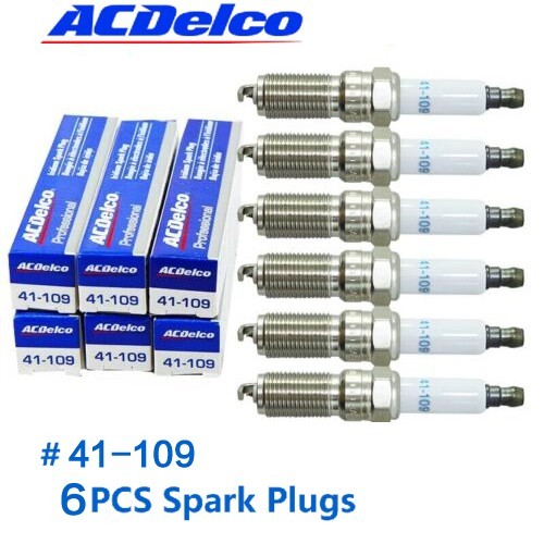 6P Iridium Spark Plugs 41-109 12622561 For Buick Cadillac Chevrolet GMC NEW