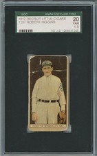 1912 T207 Brown Background ROBERT HIGGINS Brooklyn Superbas RECRUIT - SGC 1.5