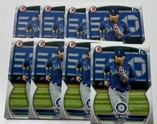 Tai Peete 2023 1st Bowman #BD28 8 Card Rookie lot Seattle Mariners RC