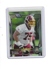 2015 Topps Chrome Rookies Brandon Scherff #117 RC Rookie Card. rookie card picture