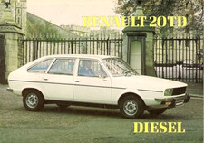 Renault 20 TD Diesel 1980-1981 UK Market Sales Brochure