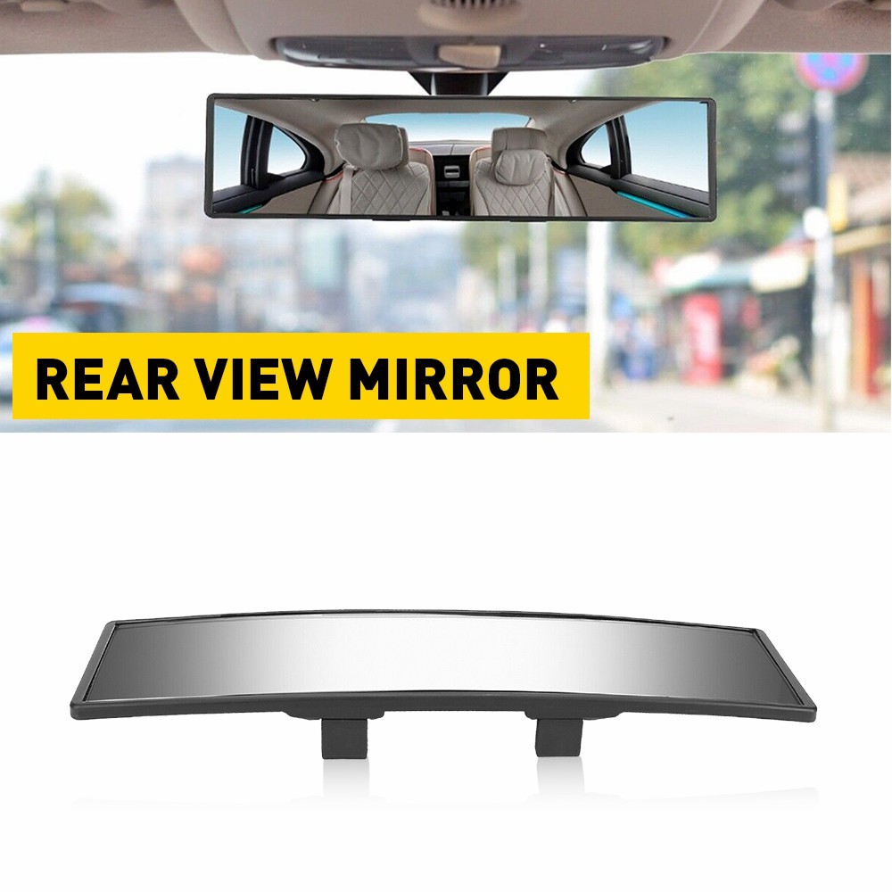 240mm Interior Rear View Mirror Clear Convex Universal Fit Most Car Truck SUV US