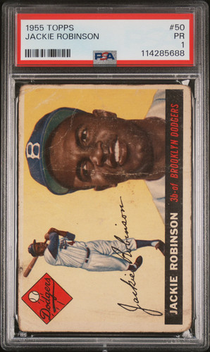 1955 Topps Jackie Robinson #50 PSA 1
