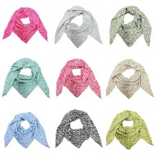 Leo Dreieck Schal aus 100% Baumwolle Italy Sommer Frühling Tuch Mini Motiv