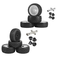 4Pcs Buggy Reifen vorne hinten 1:10 geklebte Räder Reifen für Lrp