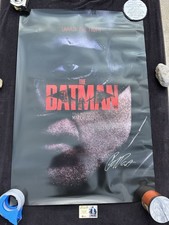 Póster de la película Robert Pattinson autografiado 2022 The Batman original 27x40 D/S CA