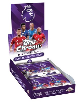 2026 Topps Chrome  Premier League - Hobby Box VORBESTELLUNG BESTÄTIGT  