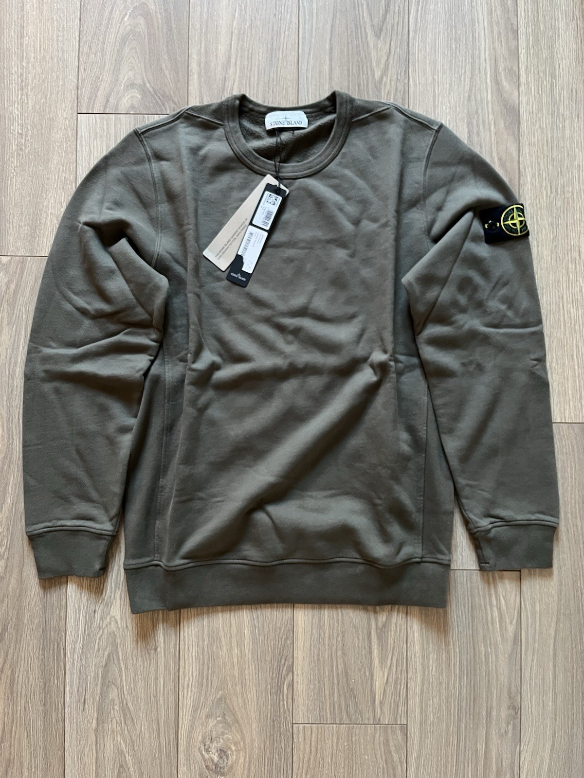 Stone Island Organic Cotton Sweatshirt - Mens Large - Military Green £300+ RRP