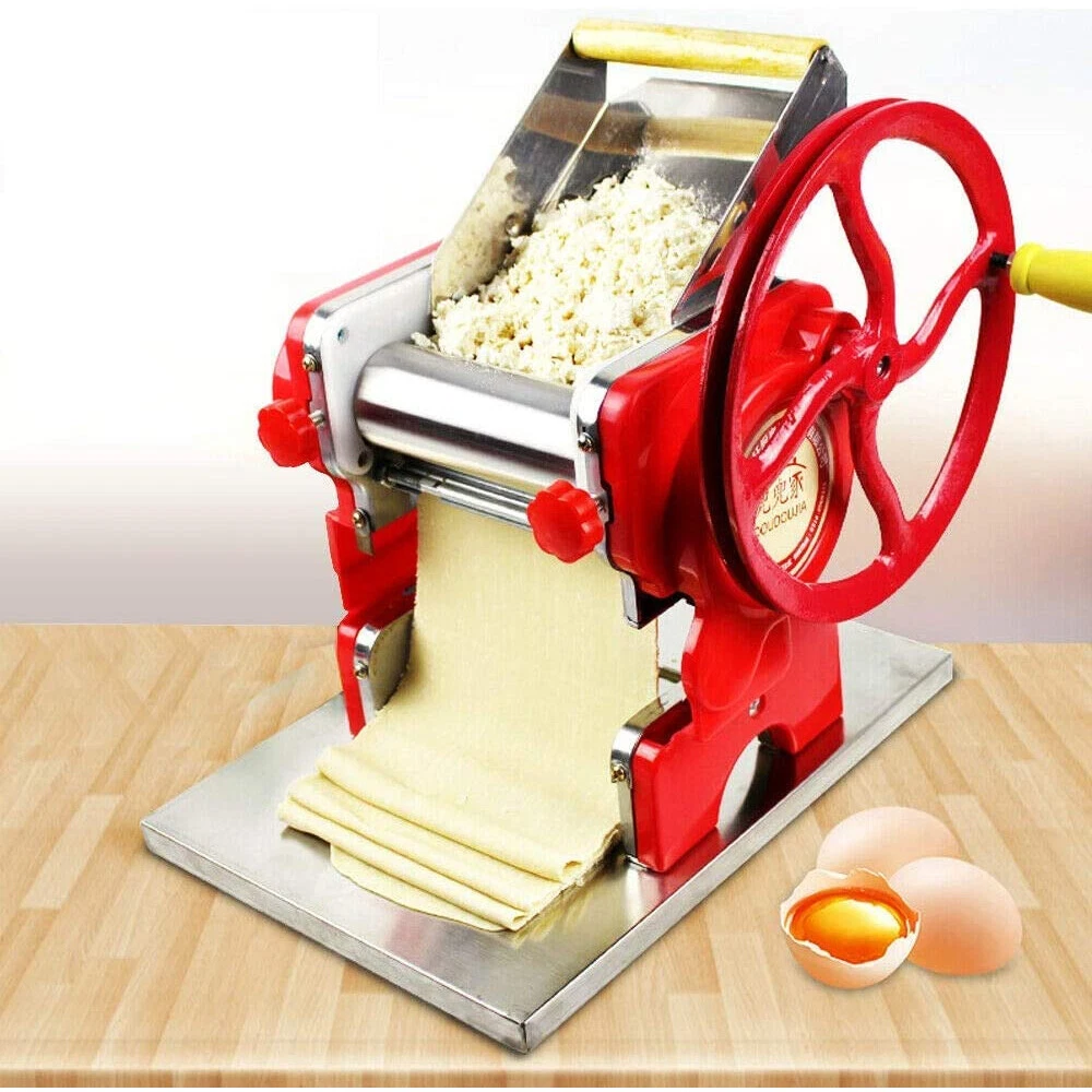 Commercial Manual Dough Roller Sheeter Noodle Pasta Dumpling Maker Machine  NEW