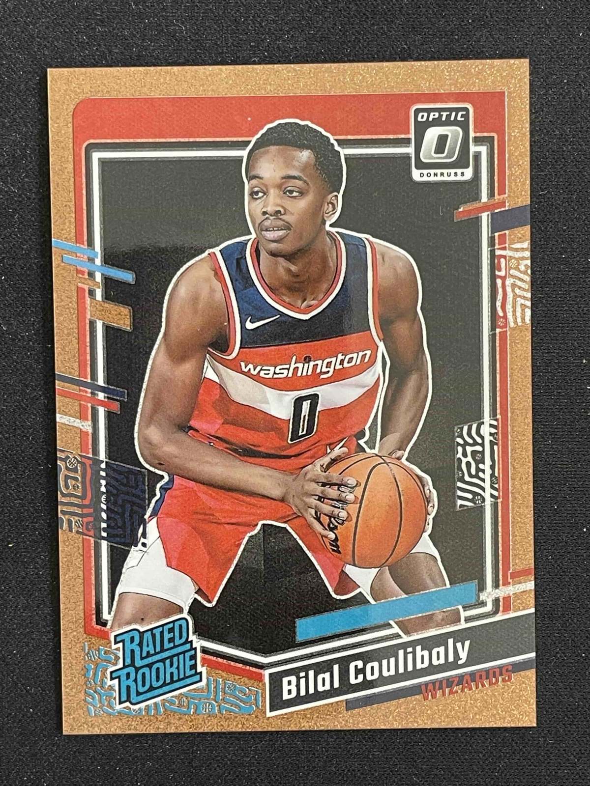 Bilal Coulibaly 2023-24 Panini Donruss Optic Rated Rookie Copper Glitter 65/99