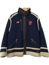 MIZUNO 1998 Nagano Olympics National Team Official Bore Jacket M-size Blue Navy