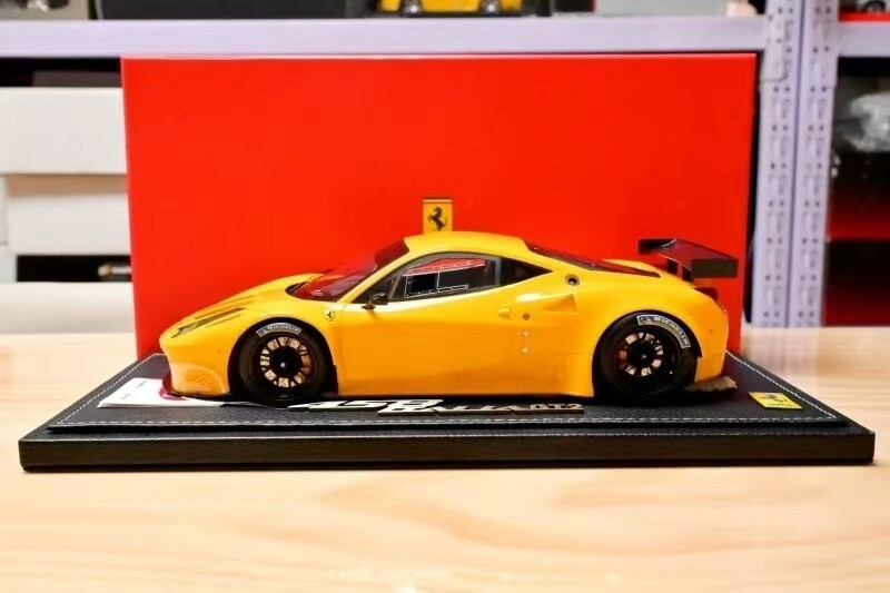 SUPER RARE* BBR 1/18 Ferrari 458 Italia GT2 2011 Yellow LIMITED 50