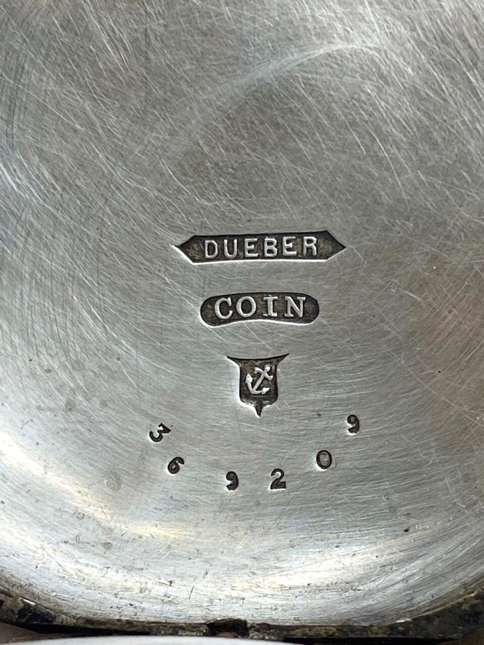 Antique A.W. CO. WALTHAM Pocket Watch DUEBER Coin Silver. 1883 Grade