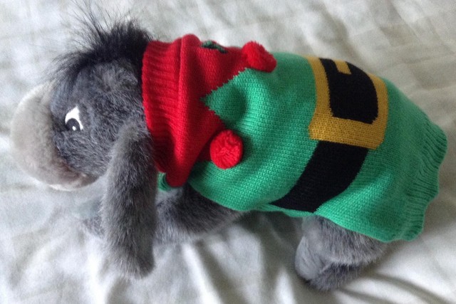 dog elf christmas jumper
