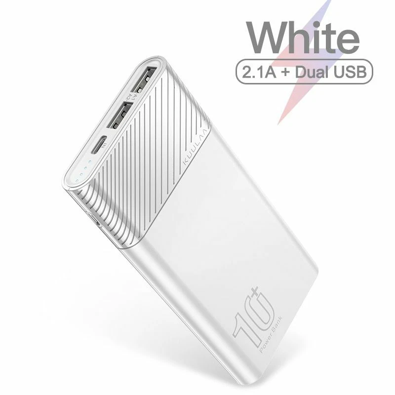 10000mAh QC PD 3.0 Fast Power Bank for Phones USB External Battery