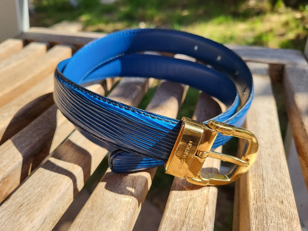 Ceinture louis 2025 vuitton bleu