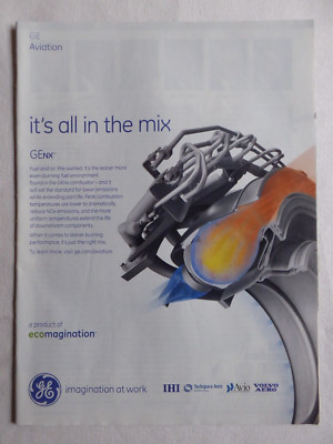 10/2006 PUB GENERAL ELECTRIC AIRCRAFT ENGINE GEnx BOEING ORIGINAL ANZEIGE