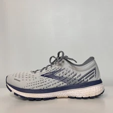 Brooks Ghost 13 1103481D161 Running Shoes White Deep Cobalt Mens US Size 8.5 D