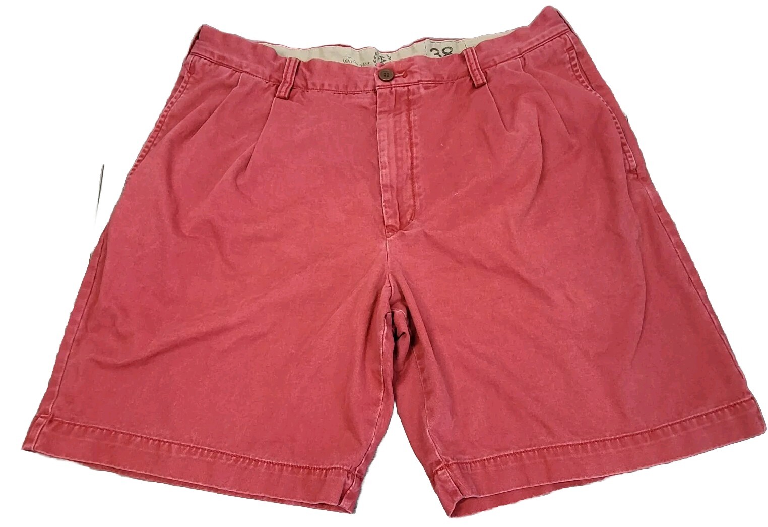 S 38 X 8.5 Red  Denim Cotton Easy Care Flawed