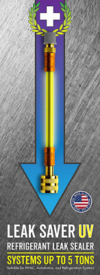 Direct Inject UV - Refrigerant Leak Sealer with Added UV Dye to Detect Large Lea