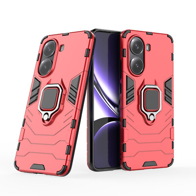 Hülle für Poco X7 Pro 5G Handyhülle Stoßfest 360° Ring Ständer TPU Cover in Rot