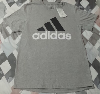Adidas Amplifier Logo T-Shirt Men's Gray Brand New 