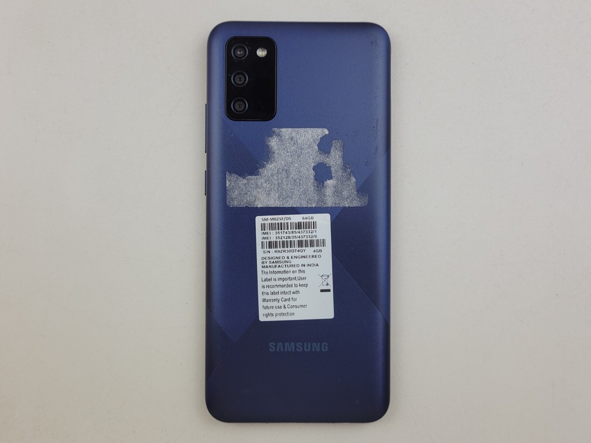 Samsung Galaxy M02s (SM-M025F/DS) 64GB Blue (GSM Unlocked) Dual