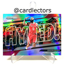 2018-19 Panini PRIZM Basketball JAMES HARDEN Get Hyped! #7 Silver PRIZM ROCKETS