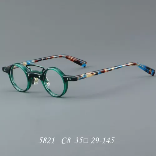 Acetat Retro Japanische Runde Lesebrille Herren Damen Lesebrille Brillengestell - Bild 14 von 18