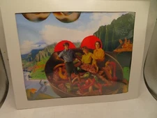 Original Art Mixed Media Collage ORIGINAL ART  12 X 9 1/4 PAPER FRAME FRYING PAN