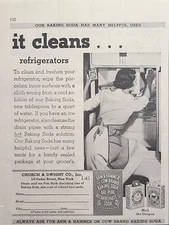 Arm & Hammer and Cow Brand Baking Soda Church & Dwight Co Vintage Print Ad 1936