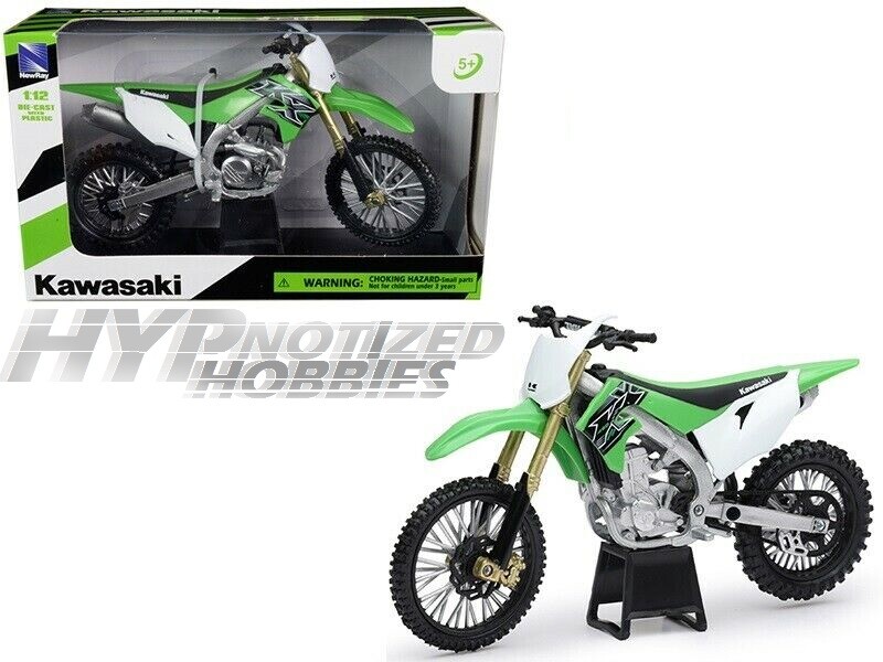 NEW RAY 1:12 2019 KAWASAKI KX 450F GREEN DIRT BIKE 58103 | eBay