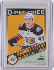 2019-20 O-PEE-CHEE MARQUEE ROOKIE RETRO BLANK BACK PARALLEL MAX JONES #527 DUCKS