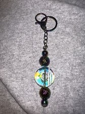 Handmade Beaded Keychain, Purse Charm, Zipper Pull