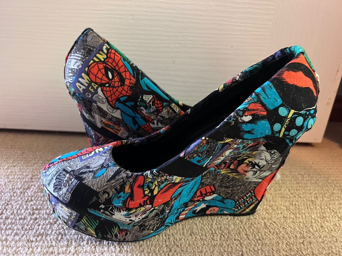 Marvel Wedges Heel Shoes Custom Australia